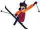 Girl Skiing Wall Decal