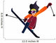 Girl Skiing Wall Decal