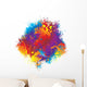ink rainbow halftone Wall Decal