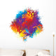 ink rainbow halftone Wall Decal