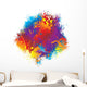 ink rainbow halftone Wall Decal