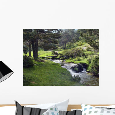 Sierra Guadarrama Wall Decal shown on a wall