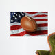 Football againsta USA flag Wall Mural