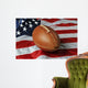 Football againsta USA flag Wall Mural