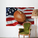 Football againsta USA flag Wall Mural