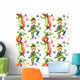 Clowns Watercolor Seamless Pattern Wall Decal