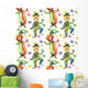 Clowns Watercolor Seamless Pattern Wall Decal