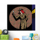 Old Style Girl Detective Wall Decal