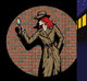 Old Style Girl Detective Wall Decal