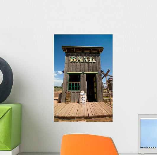 Old West Bank Building Wall Decal