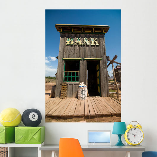 Old West Bank Building Wall Decal