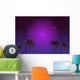 80s Retro Neon Gradient Wall Decal