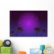 80s Retro Neon Gradient Wall Decal