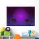 80s Retro Neon Gradient Wall Decal