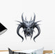 Metallic Monster Skull Wall Decal