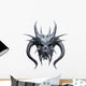 Metallic Monster Skull Wall Decal