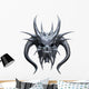 Metallic Monster Skull Wall Decal