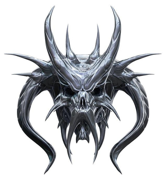 Metallic Monster Skull Wall Decal