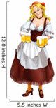 Beautiful Girl With Beer Mugs Wall Decal