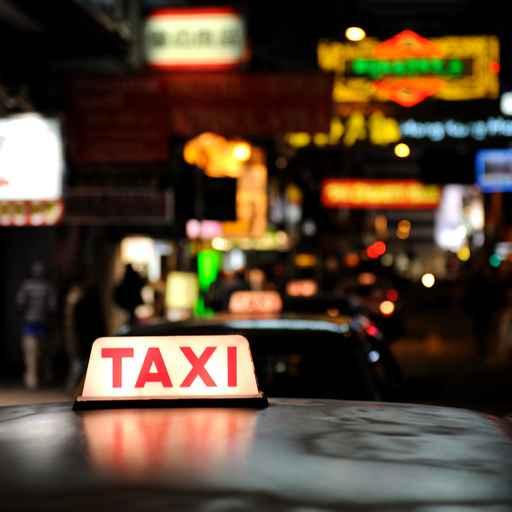 Taxi Sign Wall Decal