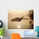 Steg im Nebel Wall Decal