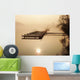 Steg im Nebel Wall Decal
