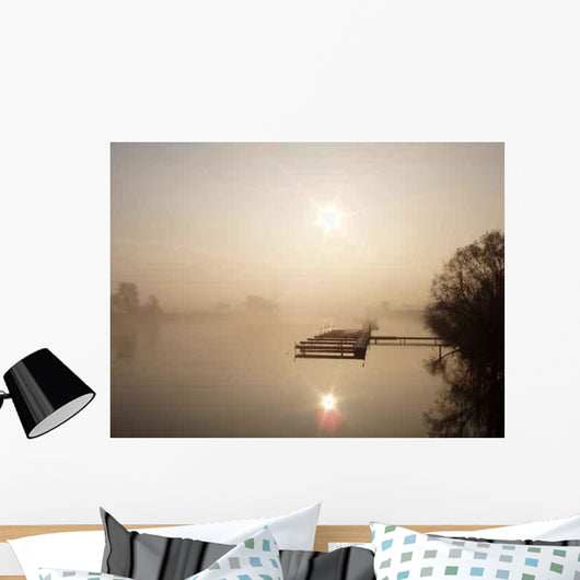 Sunrise Lake Wall Decal