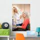 Young woman in beauty salon Wall Mural