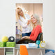 Young woman in beauty salon Wall Mural