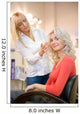 Young woman in beauty salon Wall Mural