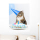 Cat Birthday Party Wall Mural