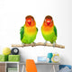 Pair of lovebirds Wall Decal
