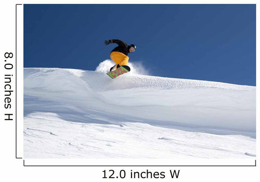 snowboarder im sprung Wall Mural