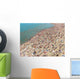 Beach with Many Peoples Wall Decal