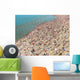 Beach with Many Peoples Wall Decal