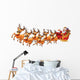 Santa Claus Rides Reindeer Wall Decal