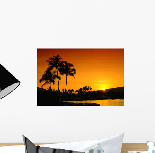 Sunset Oahu Hawaii Wall Decal