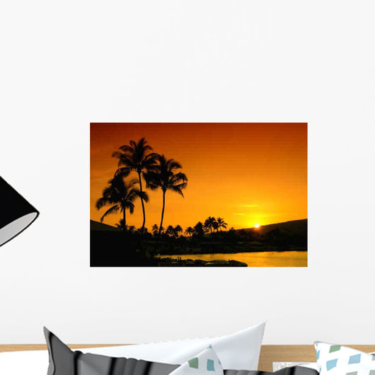Sunset Oahu Hawaii Wall Decal