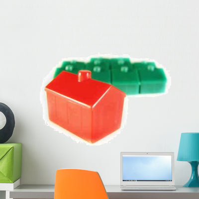 House Selection Wall Decal shown on a wall