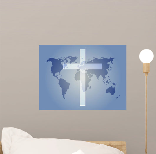 Christian Cross Wall Mural