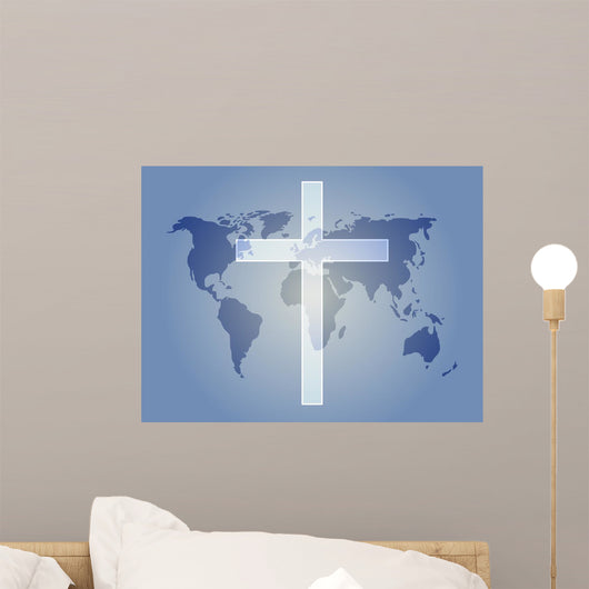 Christian Cross Wall Mural