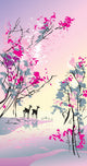 Four seasons: spring, Chinese traditional painting style, vector Wall Mural