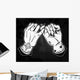 Pinky Promise Hand Holding Wall Decal