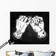 Pinky Promise Hand Holding Wall Decal
