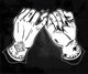Pinky Promise Hand Holding Wall Decal