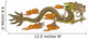 Chinese dragon, flying in the sky, symbol of power and might Wall Decal