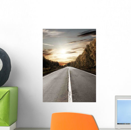 Road to Sun Wall Decal Design 2