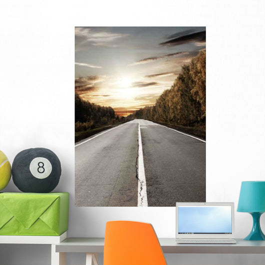 Road to Sun Wall Decal Design 2