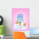 Castle and Unicorn Wall Mural