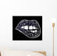 Sexy Fatal Biting Lips Wall Decal